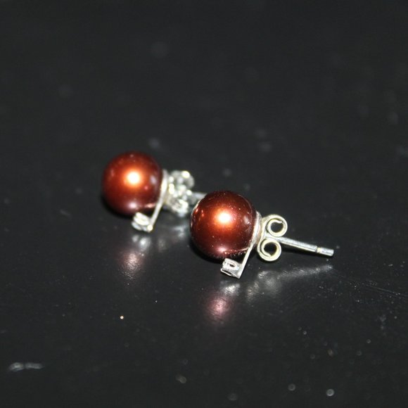 Jewelry - Genuine Pearl and Diamond accent stud earrings